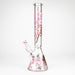 Castle Glassworks | 16" Cherry Blossom Beaker Glass Bong Castle Glassworks