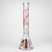 Castle Glassworks | 16" Cherry Blossom Beaker Glass Bong Castle Glassworks