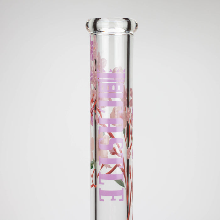 Castle Glassworks | 16" Cherry Blossom Beaker Glass Bong Castle Glassworks
