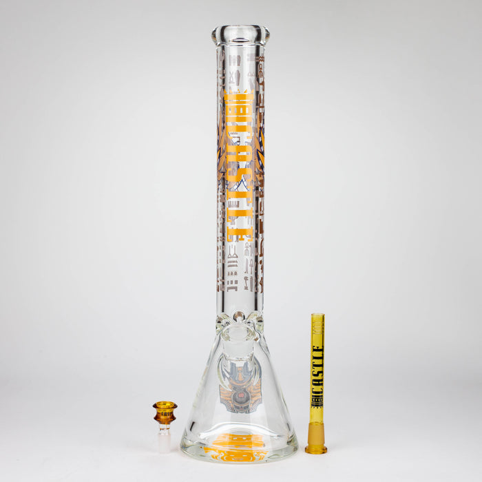 Castle Glassworks | 18" Anubis Beaker Glass Bong Castle Glassworks