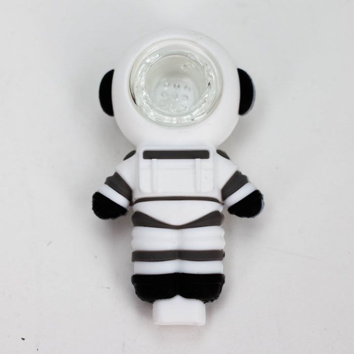 3.5" Astronaut hand pipe-Assorted [H264] Silicone Pipe YHS Smoke