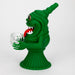 6" Green faced monster smoke water pipe [H258] Resin · Silicone · Plastic Bong YHS Smoke