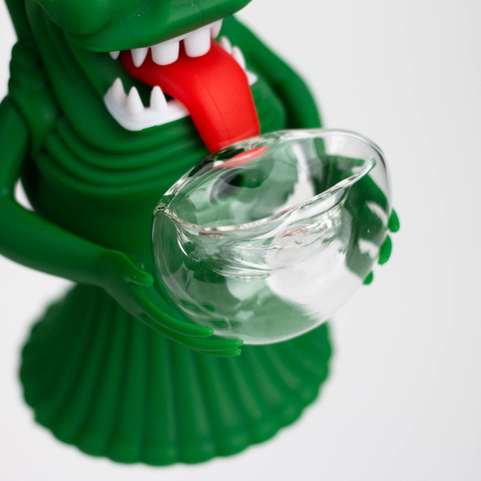 6" Green faced monster smoke water pipe [H258] Resin · Silicone · Plastic Bong YHS Smoke