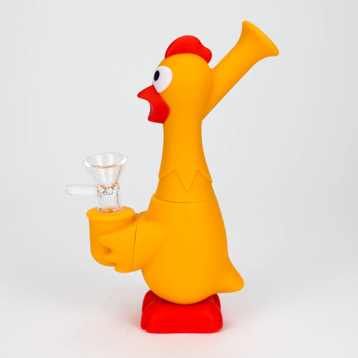 7" Screaming chicken water pipe-Assorted [H245] Resin · Silicone · Plastic Bong YHS Smoke