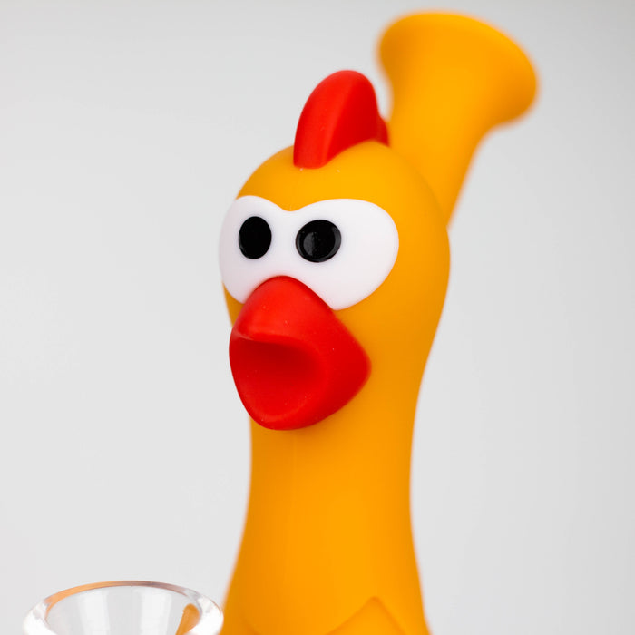 7" Screaming chicken water pipe-Assorted [H245] Resin · Silicone · Plastic Bong YHS Smoke