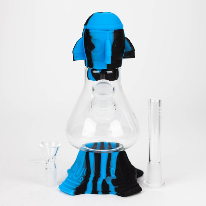 9" Rocket beaker water pipe-Assorted [H220] Glass Bong YHS Smoke