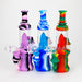 9'' Spaceship Rig-Assorted [H211] Resin · Silicone Rig YHS Smoke