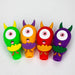 3.5" One-Eyed Eggplant Smoking Hand Pipe-Assorted [H326] Silicone Pipe YHS Smoke
