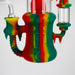 9'' Spaceship Rig-Assorted [H211] Resin · Silicone Rig YHS Smoke