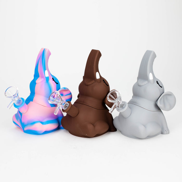 6" Elephant silicone water pipe [YS-377] Resin · Silicone · Plastic Bong JJ Distribution