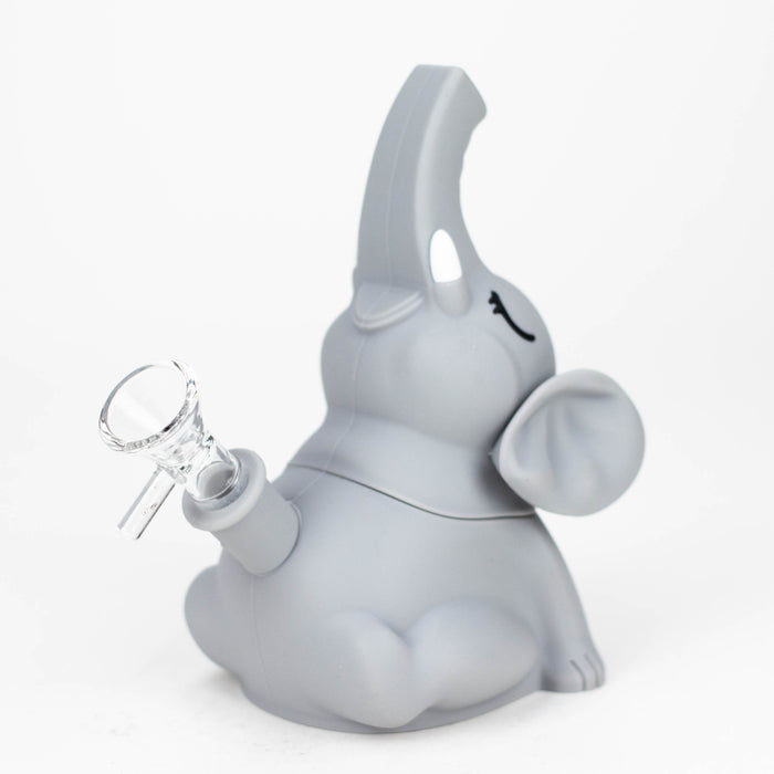6" Elephant silicone water pipe [YS-377] Resin · Silicone · Plastic Bong JJ Distribution