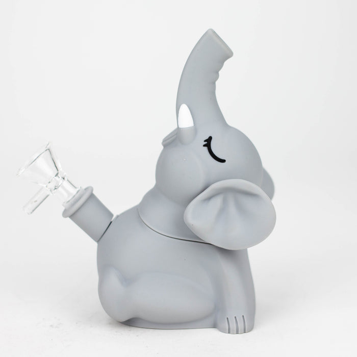 6" Elephant water pipe-Assorted [H231] Resin · Silicone · Plastic Bong YHS Smoke