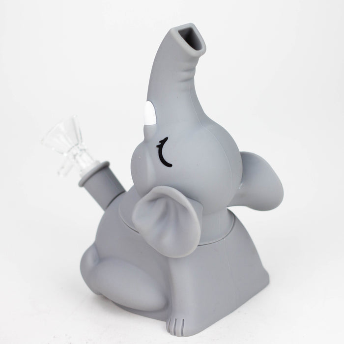 6" Elephant water pipe-Assorted [H231] Resin · Silicone · Plastic Bong YHS Smoke
