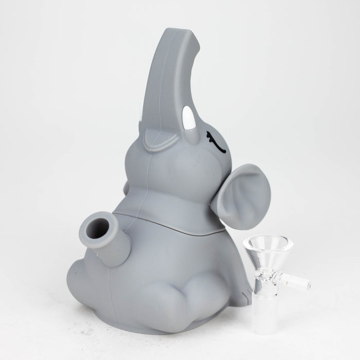 6" Elephant silicone water pipe [YS-377] Resin · Silicone · Plastic Bong JJ Distribution