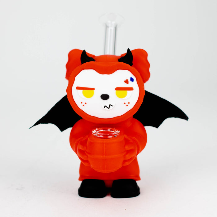 6" Devil water pipe [H309] Resin · Silicone · Plastic Bong YHS Smoke
