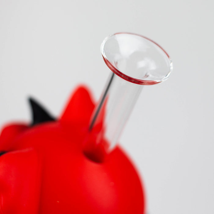 6" Devil water pipe [H309] Resin · Silicone · Plastic Bong YHS Smoke