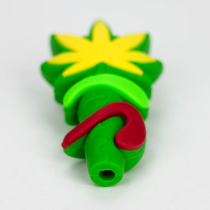 3" 710 marijuana leaf hand pipe-Assorted [H303] Silicone Pipe YHS Smoke
