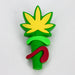 3" 710 marijuana leaf hand pipe-Assorted [H303] Silicone Pipe YHS Smoke