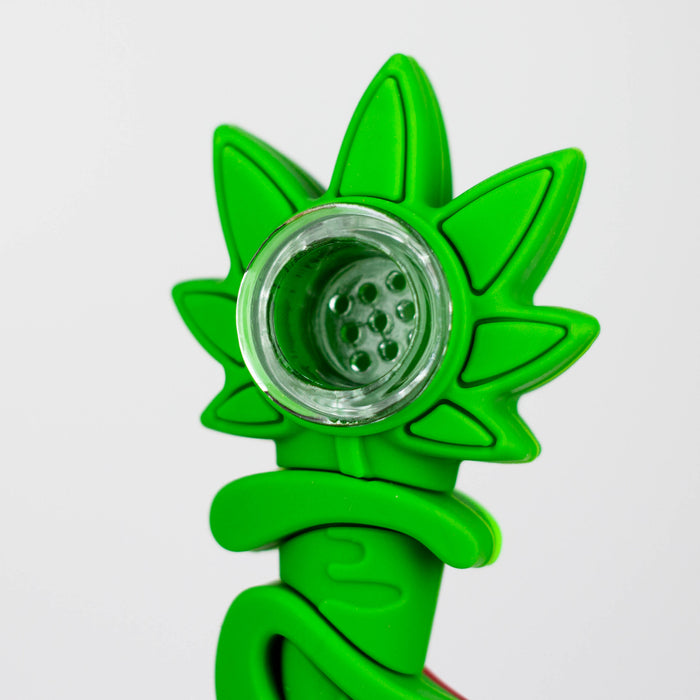 3" 710 marijuana leaf hand pipe-Assorted [H303] Silicone Pipe YHS Smoke