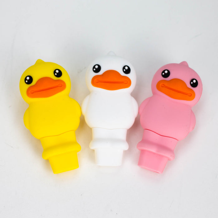 3" Mini duck hand pipe-Assorted [H297] Silicone Pipe YHS Smoke