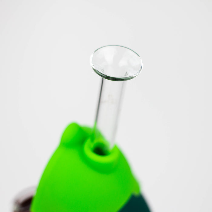 6" Avocado water pipe [H357] Resin · Silicone · Plastic Bong YHS Smoke