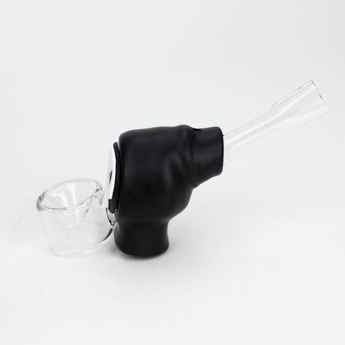 4" Skull Cap hand pipe-Assorted [H283] Silicone Pipe YHS Smoke