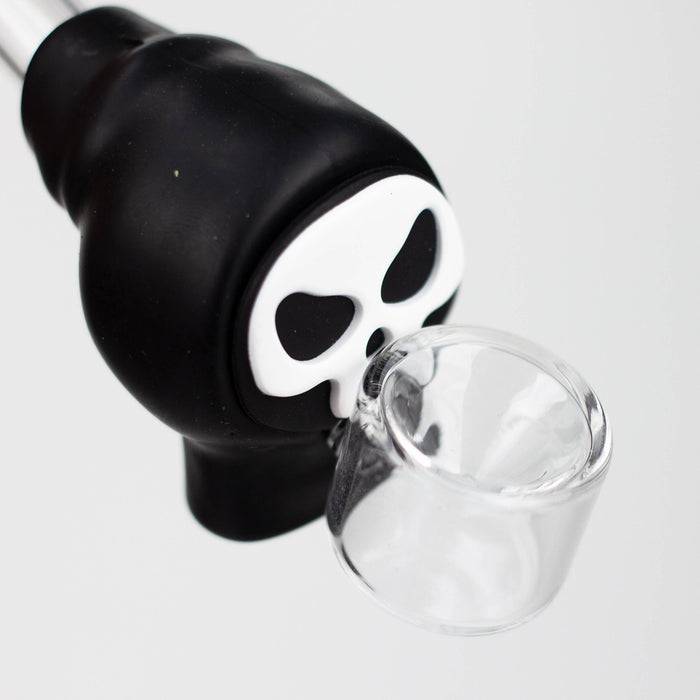4" Skull Cap hand pipe-Assorted [H283] Silicone Pipe YHS Smoke