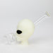 4" Alien hand pipe glow in the dark [H279G] Silicone Pipe YHS Smoke
