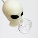 4" Alien hand pipe glow in the dark [H279G] Silicone Pipe YHS Smoke
