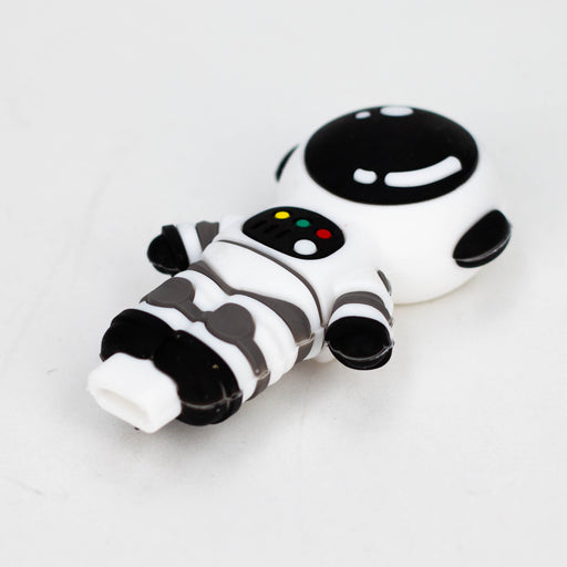 3.5" Astronaut hand pipe-Assorted [H264] Silicone Pipe YHS Smoke