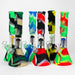 11" Silicone with glass percolator bong - Assorted[SP1060] Resin · Silicone · Plastic Bong ONE