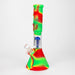 11" Silicone with glass percolator bong - Assorted[SP1060] Resin · Silicone · Plastic Bong ONE