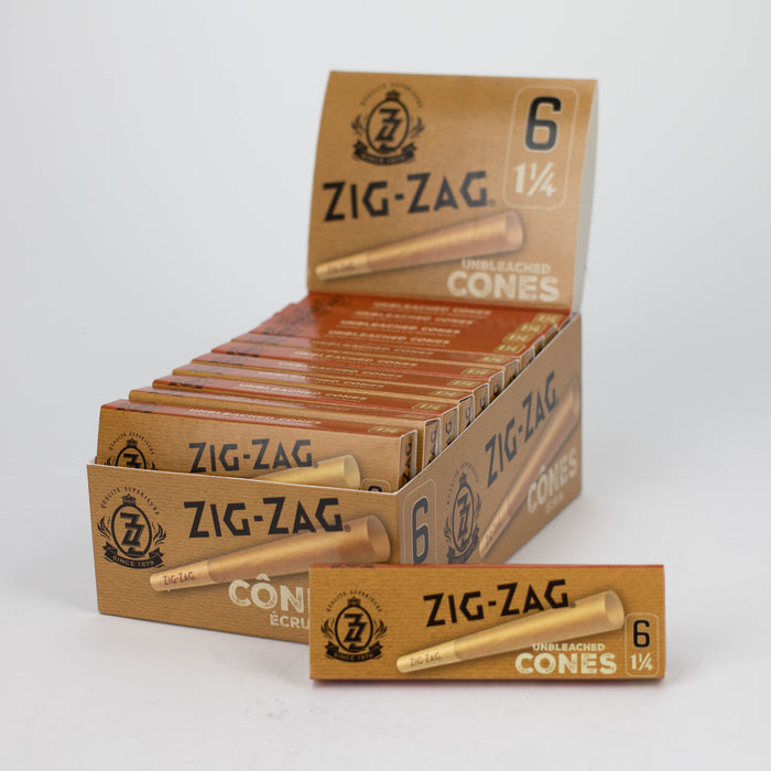 Pre-Rolled Cones - Zig-Zag Brown 1 1/4 Papers Box of 24
