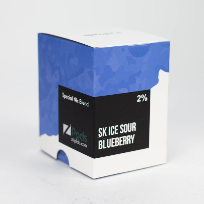 ZPOD | SKTL collection Pods Box of 5 packs (20 mg/mL) Federal Excise Tax ONE SK Ice Sour Blueberry