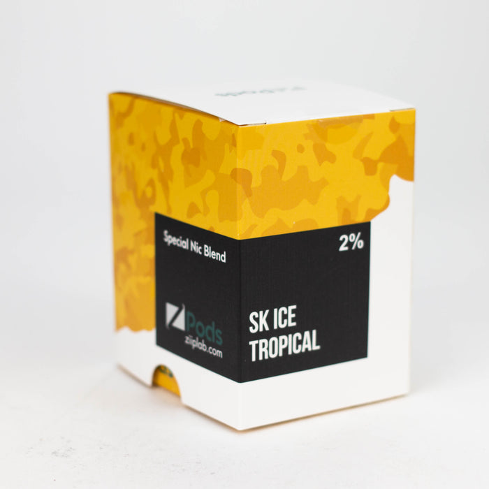 ZPOD | SKTL collection Pods Box of 5 packs (20 mg/mL) Federal Excise Tax ONE SK Ice Tropical