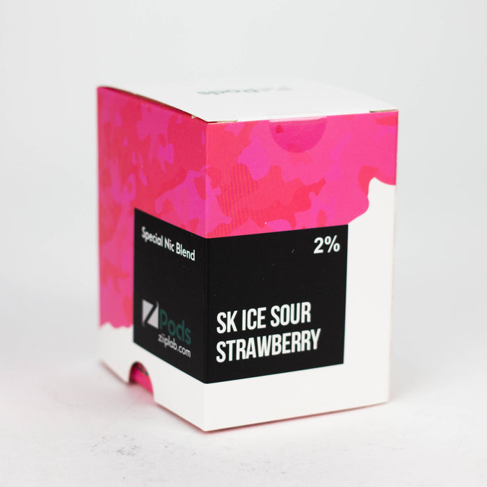 ZPOD | SKTL collection Pods Box of 5 packs (20 mg/mL) Federal Excise Tax ONE SK Ice Sour strawberry