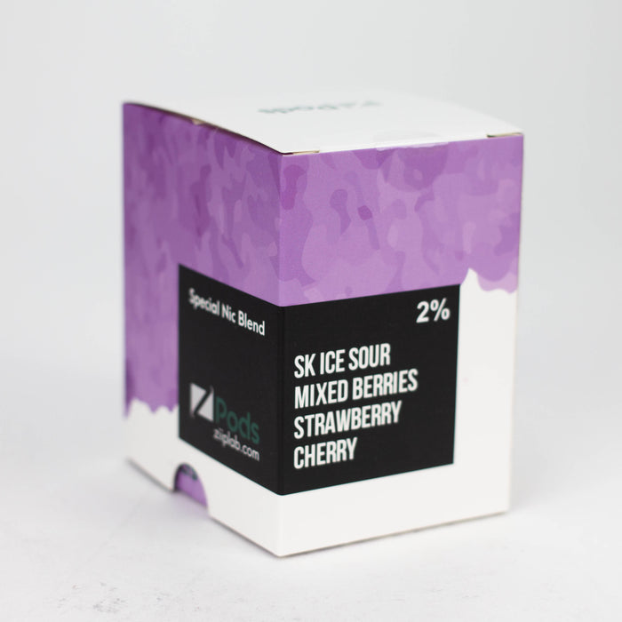 ZPOD | SKTL collection Pods Box of 5 packs (20 mg/mL) Federal Excise Tax ONE SK Ice sour mixed berries strawberry cerry
