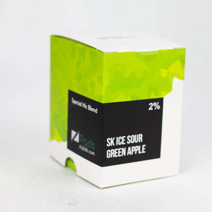 ZPOD | SKTL collection Pods Box of 5 packs (20 mg/mL) Federal Excise Tax ONE SK Ice Sour Green Apple