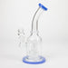 9" bent neck bubbler with tier diffuser [Color Assorted] Glass Bong ONE
