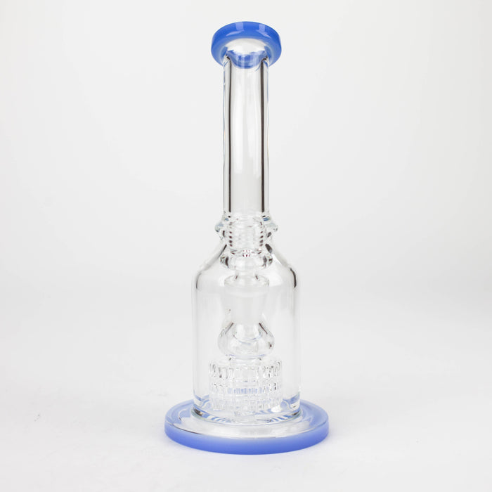 9" bent neck bubbler with tier diffuser [Color Assorted] Glass Bong ONE