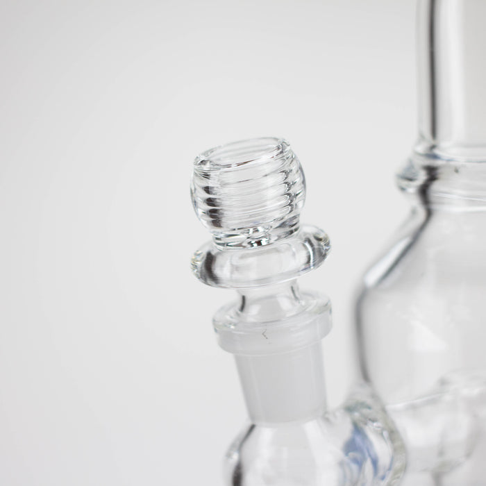 9" bent neck bubbler with tier diffuser [Color Assorted] Glass Bong ONE
