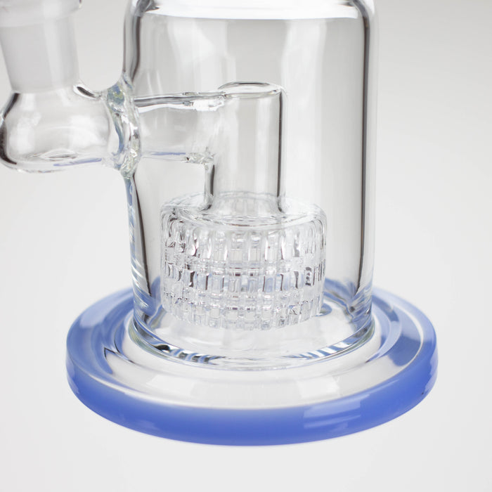 9" bent neck bubbler with tier diffuser [Color Assorted] Glass Bong ONE