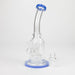 9" bent neck bubbler with tier diffuser [Color Assorted] Glass Bong ONE