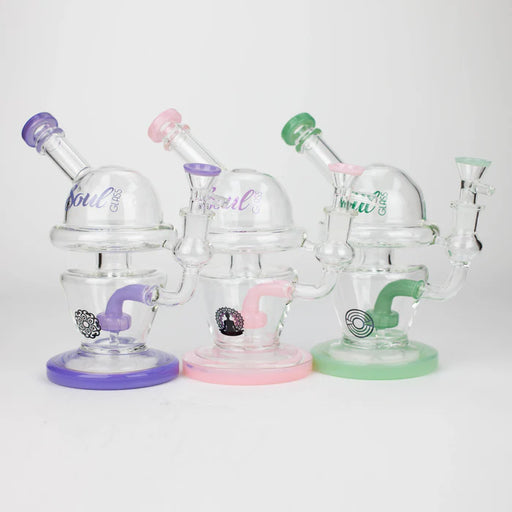 [6 Pack Bundle] 8" SOUL Glass bong [S2069] Glass Bong ONE