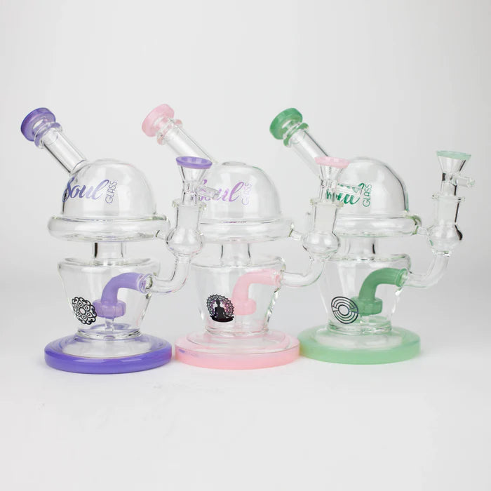 [6 Pack Bundle] 8" SOUL Glass bong [S2069] Glass Bong ONE