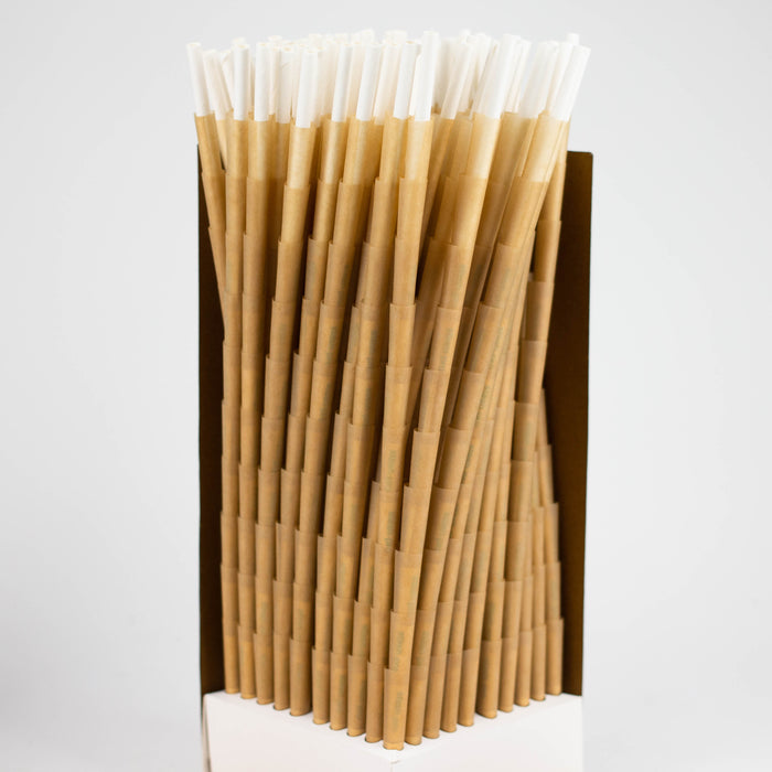Stash-Pro | Unbleached (Brown) 84 mm Pre-Rolled cones Tower 1000 ROLLING PAPER Stash-Pro