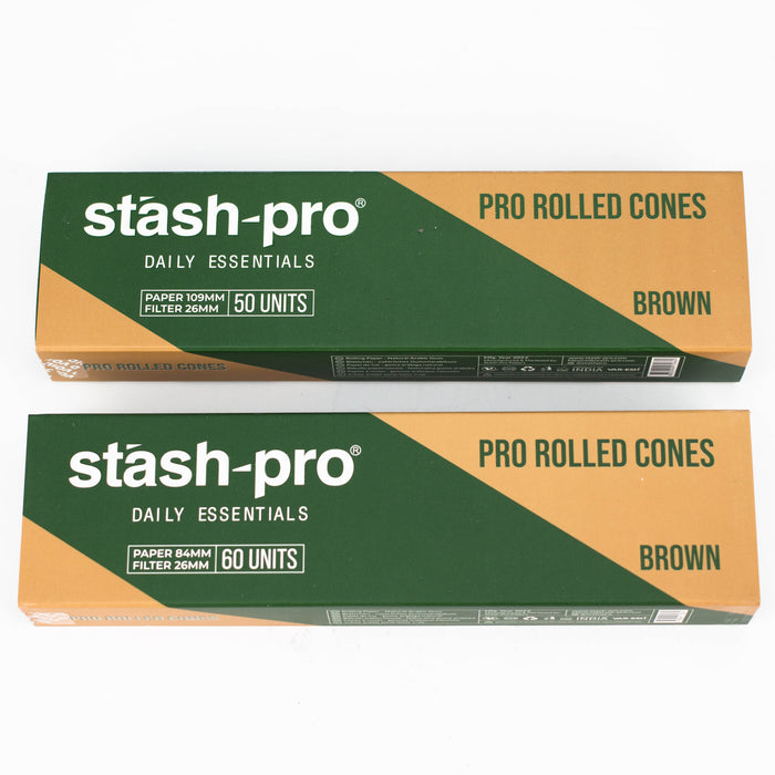 Stash-Pro |  Unbleached (Brown) Pro rolled Cones