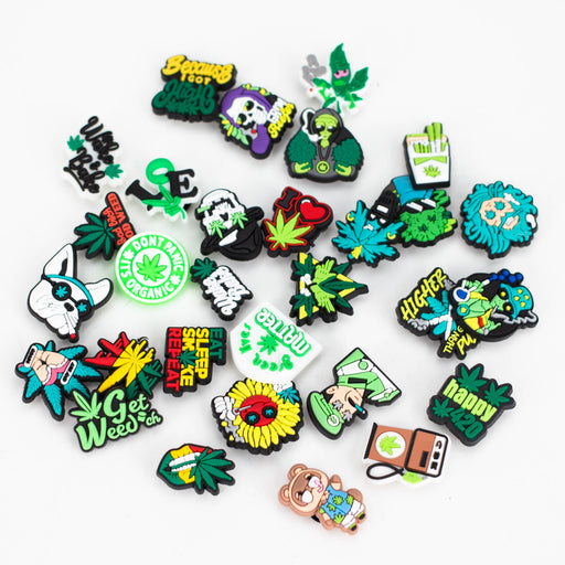 Weed Crocs charm Pack of 30 Collectable Items JJ Distribution