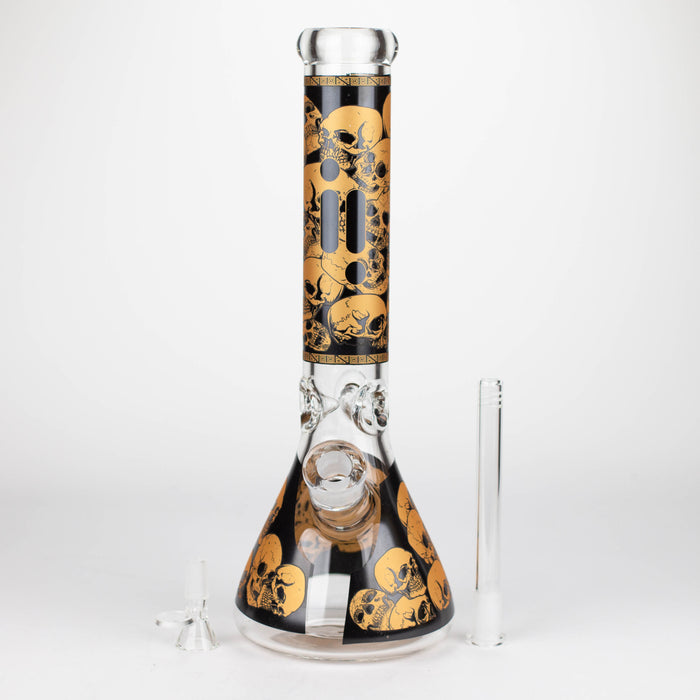 Infyniti | 14" Skull beaker 7 mm glass bong Glass Bong ONE