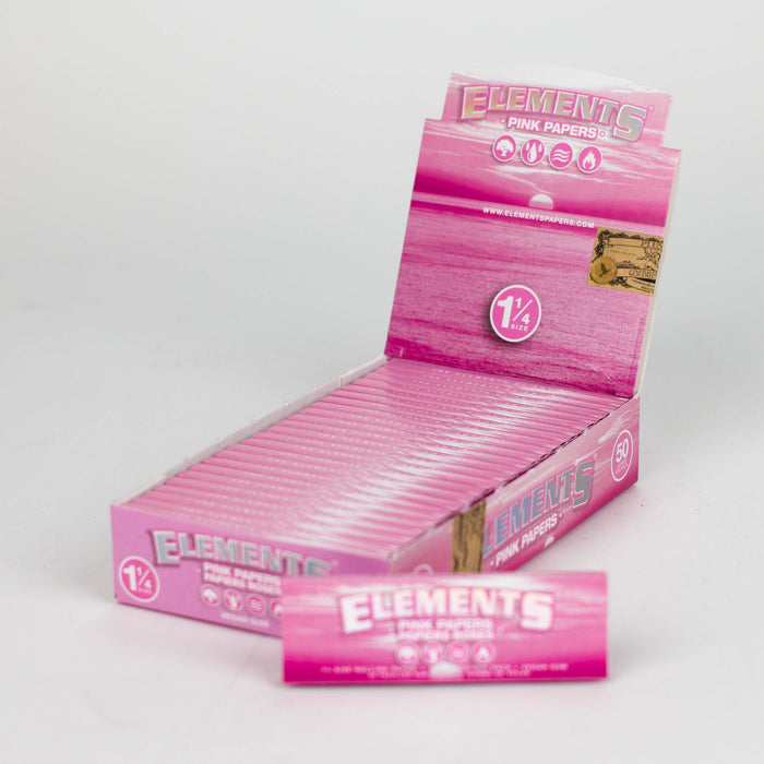 Elements Pink smoking Papers 1 1/4 - 25 packs 1 - 1/4" Size ONE